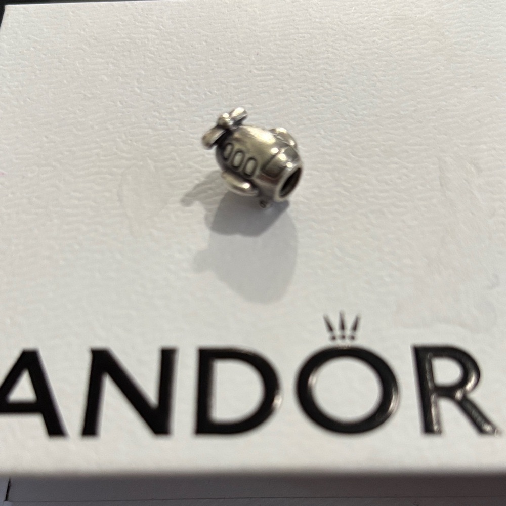 Pandora Silver Charm Airplane
